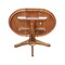 International Concepts Round 36 in Round Top Pedestal Table with 12 in Leaf, 30.1 in H, Distressed Oak, 36 in W, 48 in L K42-36RXT-27B - alternate 8